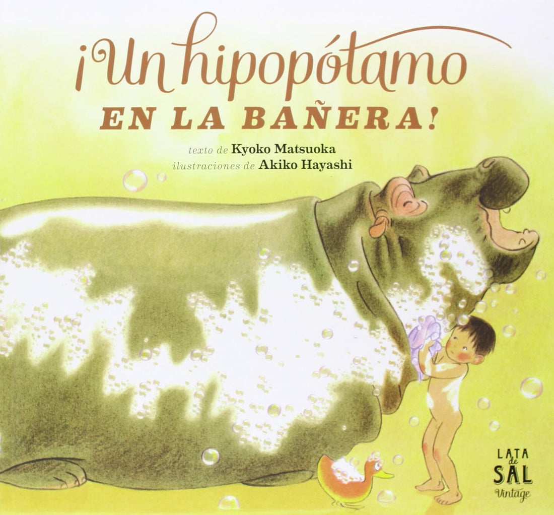 ¡Un hipopotamo en la bañera!